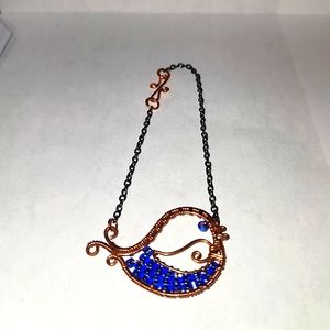 Wire Wrapped Beaded Car Ornament